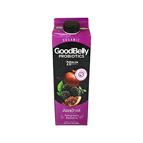 GoodBelly Pomegranate Blackberry Probiotic Juice 32 Ounce