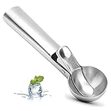 Utilisez cette cuillère à crème glacée pour faire des boules de glace rondes exquises, des sorbets, des melons, des cornets, des brownies, des coupes glacées, des gâteaux et des utilisations infinies. C'est le cadeau préféré des enfants.