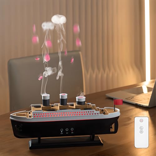 Diffuseur d'arôme 250ml et humidificateur à double brume avec télécommande