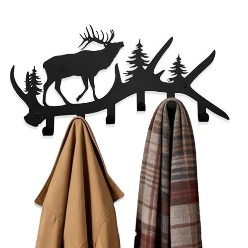 Rustic Wall-Mount Key and Coat Rack