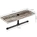 MyGift 16.5 Inch Industrial Wall-Mounted Dual-Roll Bath Toilet Paper Holder with Rustic Torched Wood Shelf