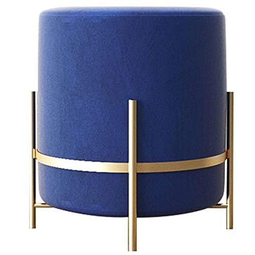 Taburete de tocador con patas de metal dorado que soluciona la falta de asiento 5