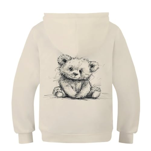 Animal capuche pull pour garçons filles sweat-shirt 3D imprimé magic cool ours 8-10Y - 2