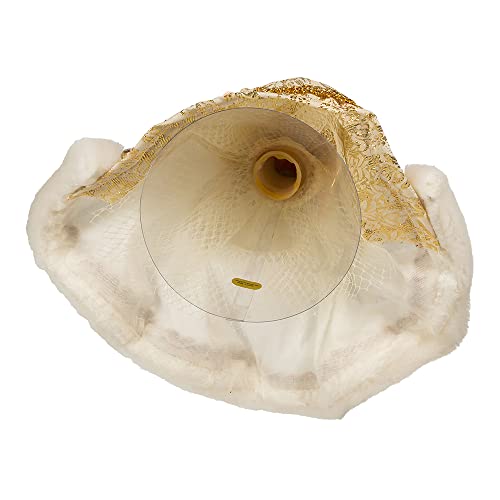 10-Inch Gold And White Jeweled Angel Tree Topper #TOP5