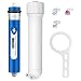 Alberts Filter 100 GPD RO Membrane, Reverse Osmosis Membrane with Membrane Housing, Wrench, 1/4" Quick-Connect Fittings, Check Valve, Replacement for Under Sink Home Drinking RO Water Filter System