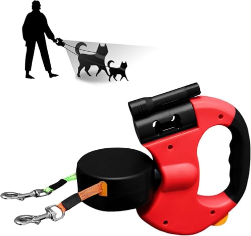 Generisch Doppelte Hundeleine mit Licht