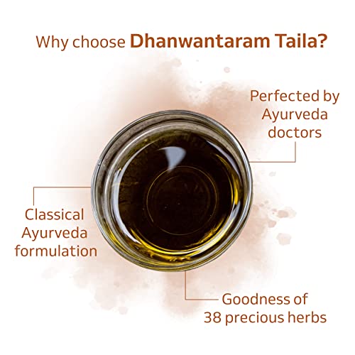 Image of Purely Yours Body Massage Oil Dhanwantaram Taila - Pain and Stiffness Relief Massage Oil, Pain Relief Oils, Joint Pain Relief Oil, Back Pain, Neck Massage, Suitable for All Skin Types