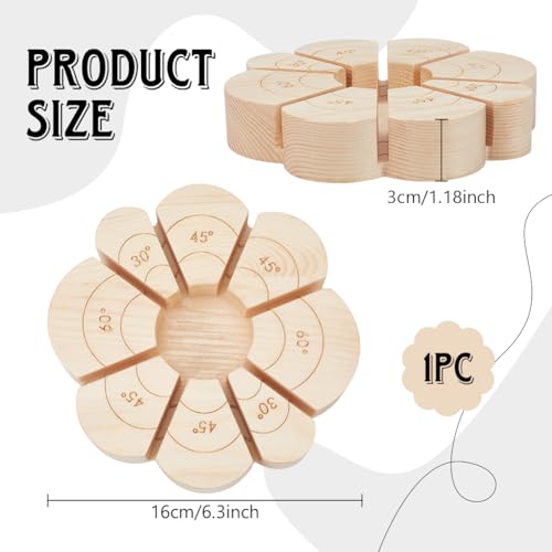 NBEADS Buntglas-Winkelwerkzeug, 30°-180°Blumenform Glaszubehör 3D Mehrwinkel Vorrichtungswerkzeug Für Glas Hält Verschiedene Gläser Genaue Ausrichtung Bastelprojekte