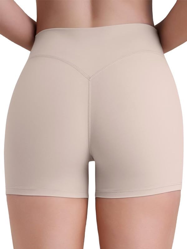 Sunzel Sustainable Butt Lifting Biker Shorts Women, High Waist No Front Seam Tummy Control Booty Scrunch Workout Yoga Shorts - Image 6