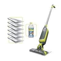 Shark VacMop 2-in-1 Cordless Hard Floor Vacuum Spray Mop, 6x Disposable Pad Refills, 355ml Multi-Surface Floor Cleaner, Lightweight 1.5kg, Maintenance-Free Disposable Pads, Charcoal Grey, VM200UK