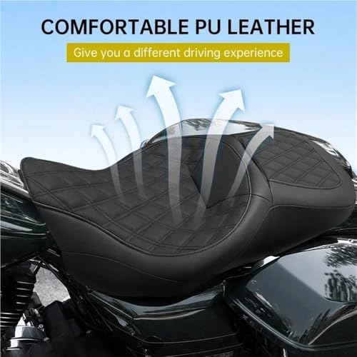 Asiento de moto Touring con absorción de impactos para Road King Glide FLTRX 2009-2022 5