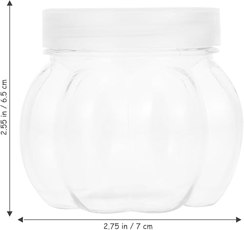 Miniatura 2 de VOSAREA Contenedores de azúcar, caja de dulces de calabaza de Halloween, mini paquete de cajas de regalo, tarros de regalo de Halloween, globos de