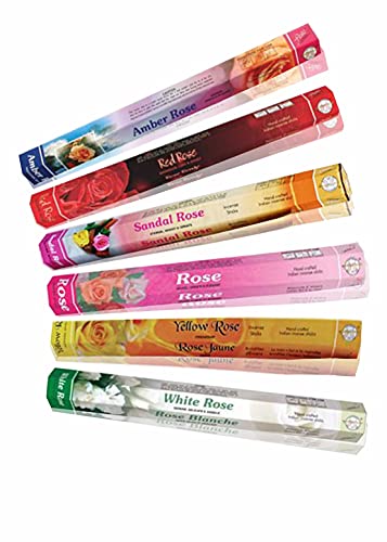 Flute Various Rose Incense Sticks 6 packs x 20...