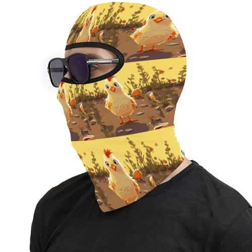 Mascara de esquí para hombres y mujeres con diseño de pollito, balaclava térmica para cara, máscara para clima frío, para motocicleta, invierno miniatura 4