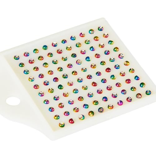 ANGLER DREAM Fly Tying Beads 100 PC/LOT Tungsten Beads Nymph Head Ball Fly Tying Materials 8 Sizes 5 Colors (Rainbow, 3.5mm,100pcs)
