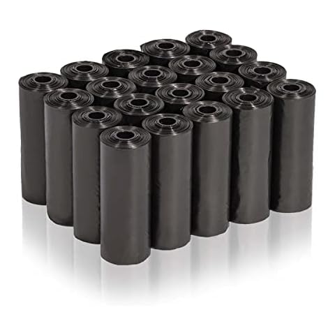 AiTodos® 300 Stück Hundekotbeutel, Schwarz, Geeignet zum Verlassen des Hauses, Kotbeutel für Hunde - 30 * 21,5 cm Cover