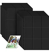 1800 Pockets Trading Card Sleeves Pages, Double-Sided Card Sleeves Binder Sheets, Baseball Card B...