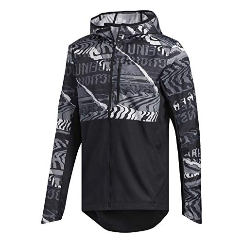 adidas Herren OWN The Run JKT Sport Jacket, Black/Grey one f17/Grey six, S