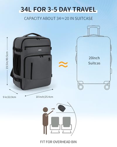 Image of ECOHUB Travel Backpack Airline Approved Under Seat Personal Item Bag