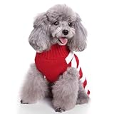 LATRAT Weihnachten Hundepullover,Hundepullover,Weihnachts-Elch-Kleidung, Weihnachts-Kostüm, Warm Welpe Klein Mittel Hunde (S, Rot-Elch)