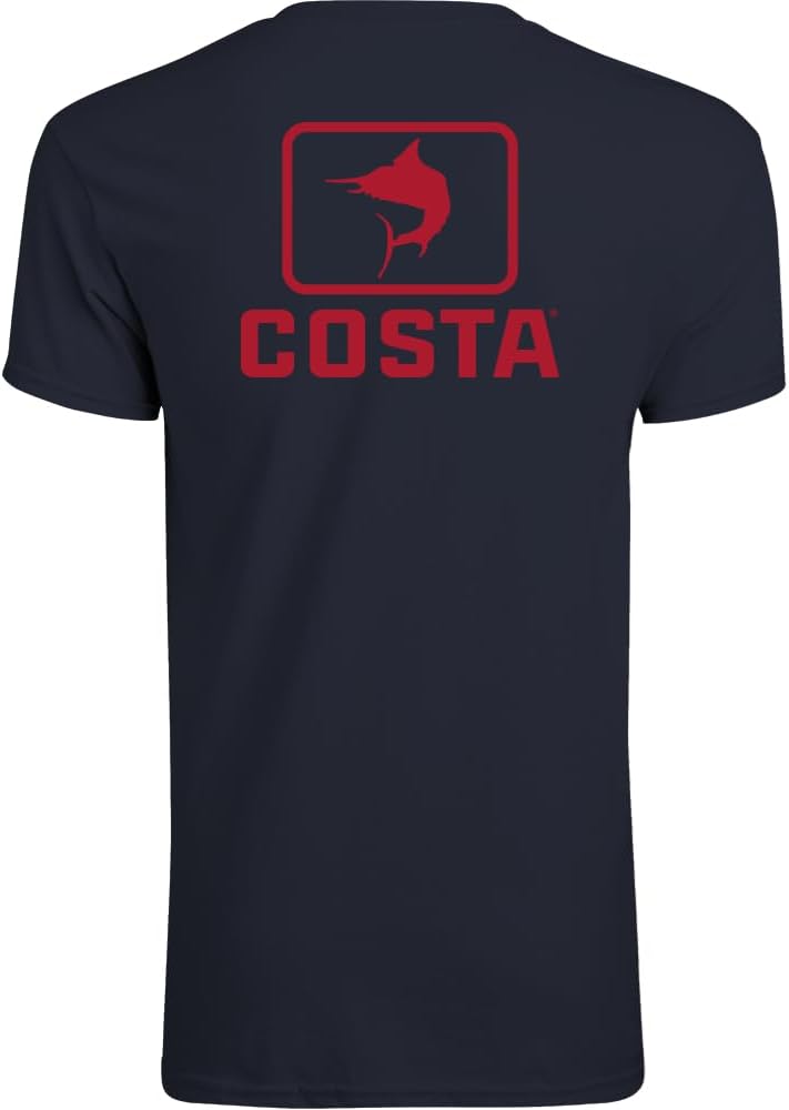 Costa Del Mar Unisex Adult Emblem Marlin Short Sleeve T-Shirt
