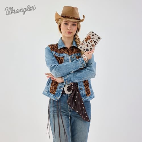 Image of X Wrangler Wristlet Western Wallet Boho Aztec Credit Card Holder for Women