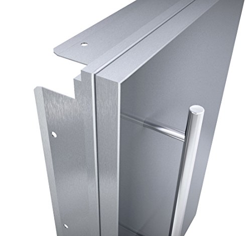 Sunstone De-Dd36 Designer Series Raised Style Double Door With Shelves, 36", Stainless Steel #TOP4