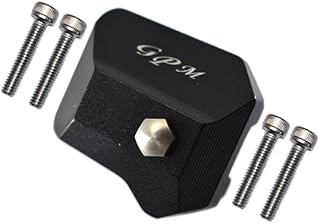 GPM For Traxxas TRX-4 Trail Defender Crawler Upgrade Parts Aluminum Front/Rear Gearbox Cover - 1Pc Set Black