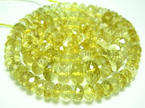 Citrine perles facettées de qualité AAA supérieure pour joaillerie fine