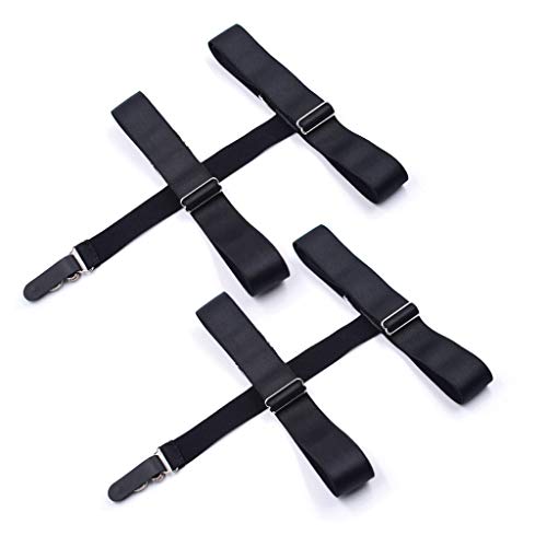 Women Girls Socks Stays Adjustable Elastic Socks Garters Locking Non-Slip Clips - Thumbnail 2