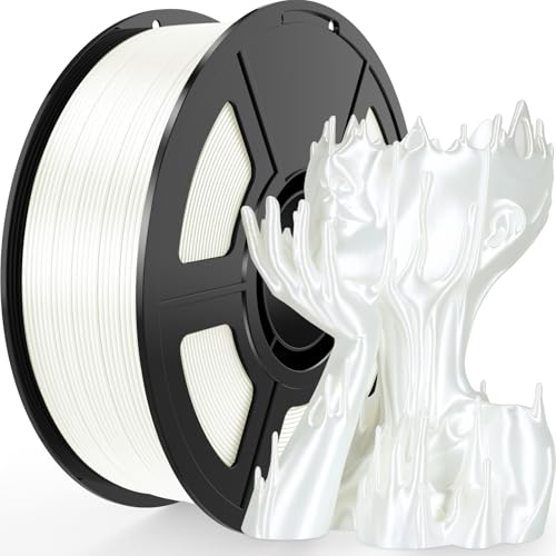 Amoybaby Filamento PLA Seta Perla Bianca 1.75mm 1kg, +/- 0.03mm, Materiale per Stampa 3D ad Alta Resistenza e Senza Grovigli per la Maggior Parte delle Stampanti 3D FDM (2.2lbs) Amoybaby Filamento PLA Seta Perla Bianca 1.75mm 1kg, +/- 0.03mm, Materiale per Stampa 3D ad Alta Resistenza e Senza Grovigli per la Maggior Parte delle Stampanti 3D FDM (2.2lbs)