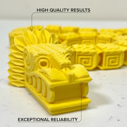 Image of Polymaker Panchroma PLA Lemon Yellow 3D Printer Filament, 1.75mm, 1kg Spool, Easy to Print, High Speed Printing, Tangle Free, AMS Compatible, Perfect for Toys, Decor, Miniatures, Models & Cosplay