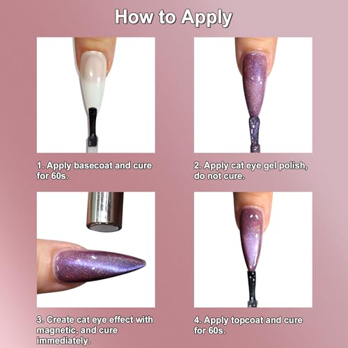 Esmalte en gel Allstarry Cat Eye 15ml Moonlight Marble miniatura 7