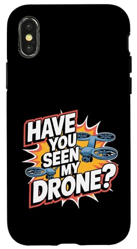 Have You Seen My Drone?�ʔ����h���[���p�C���b�g�N�A�b�h�R�v�^�[�B �X�}�z�P�[�X iPhone X/XS �p