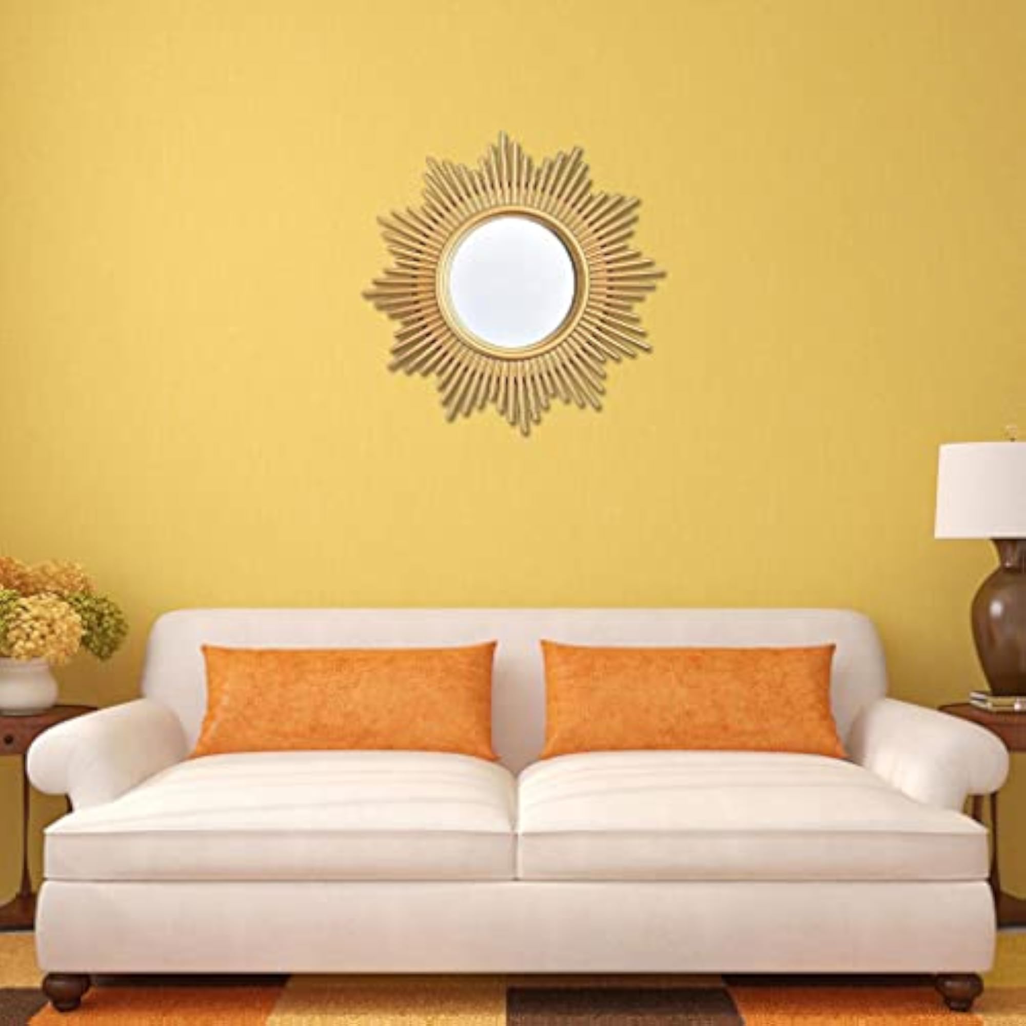 Nordic Wall Mirror, Gold Frame Small Decor