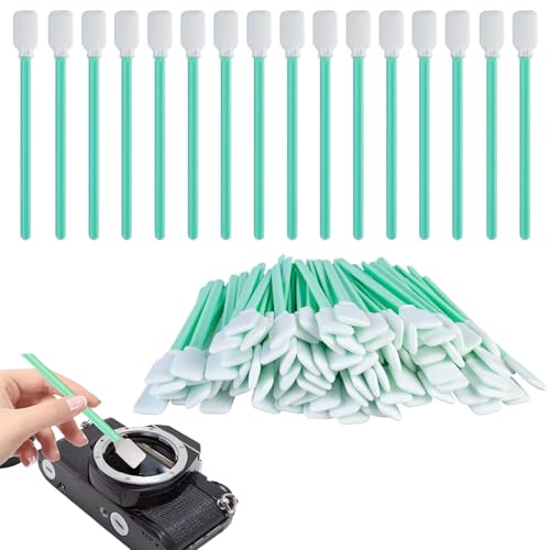 100 unidades de varillas de limpieza, bastoncillos de limpieza de espuma, bastoncillos de algodón largos, bastoncillos de algodón estériles, bastoncillos de limpieza, bastoncillos de algodón, punta