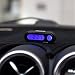FOLCONROAD Car Dashboard Clock Adjustable Auto Thermometer Vehicle Temperature Gauge with LED Backlight 12/24 Hours -20℃ to 50℃ Black Without Battery,only in Celsius NOT Changed to Fahrenheit