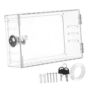 Popetpop D5405 Thermostat-Schutzgehäuse mit Schloss