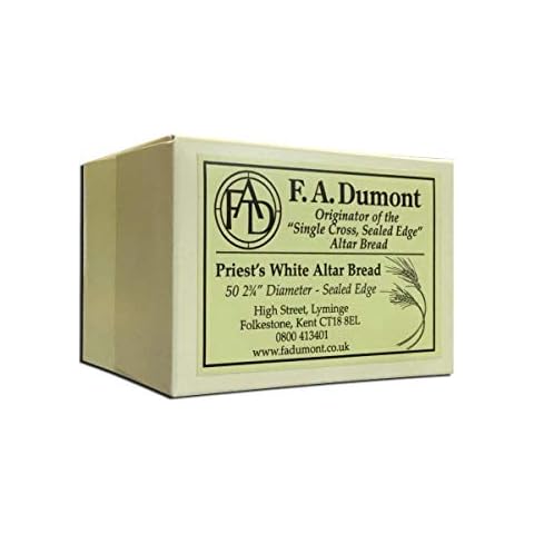 F.A. Dumont Altar Bread -2 3/4" White 50/Box Cover
