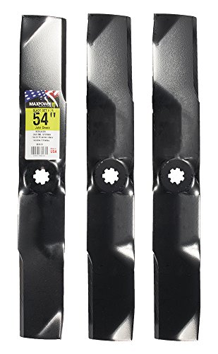 Maxpower 561813B 561813 3-Blade Set for 54-Inch John Deere Rider, Replaces GX21380