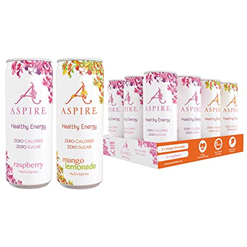 ASPIRE Healthy Energy Drink Mango Lemonade and Raspberry Flavour