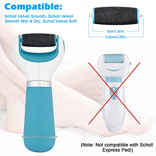 [10/20Pcs] Pedi Replacement Rollers ​Compatible with Amope Pedi Perfect Refills Electronic Foot File,with 8 Extra Coarse&8 Regular&4 Soft, for Foot Scrubber Callus Remover, Ped Egg Powerball for Feet