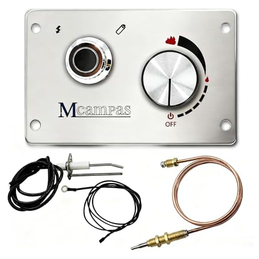 Best garden fire pit uk MCAMPAS Fire Pit Burner Valve Kit