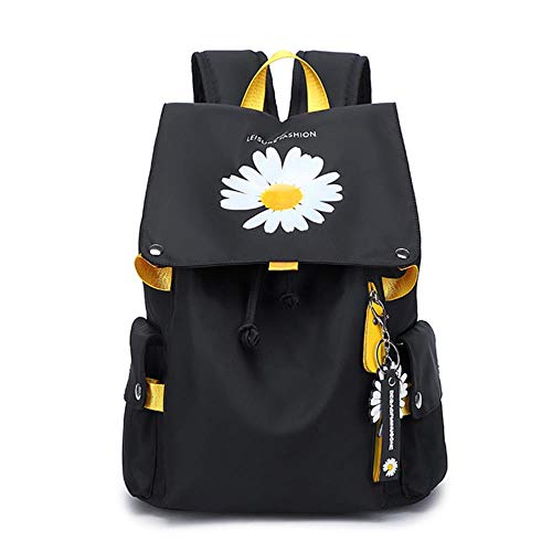 UKKD Bolsa para la Escuela Mochila Impermeable Bolsas De Viaje De Los Estudiantes De La Escuela De Gran Capacidad para El Bolso Bagpack Niños Niños,Negro Amarillo