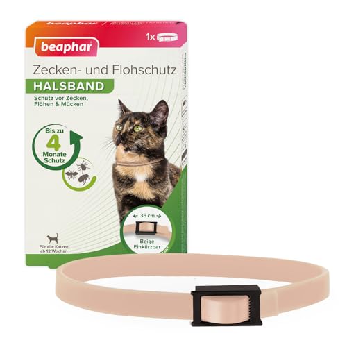 Beaphar BEAPHAR - Tick and flea Protection Collar for Cats from 12 Weeks