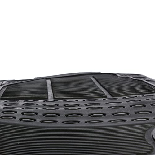 Gummimatten für Autos, zuschneidbar, 4-teiliges Set, Schwarz