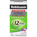 Robitussin Extended-Release 12 Hour Cough Relief (5 fl. oz. Bottle, Grape Flavor), Alcohol-Free...