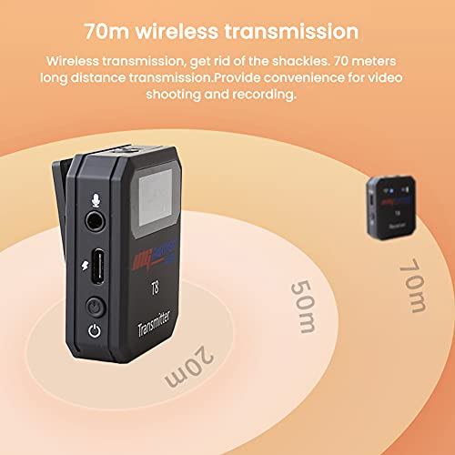 lifcasual Mini microfone condensador de lapela portátil sem fio com clipe de gravata microfone micro