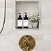 Imagen de 4 Piezas Dispensador Jabon Baño Negro 300ml Dispensador Gel y Champu Ducha Rellenables Dosificador Jabon Baño Plastico para Líquido