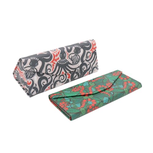Image of Real Sic Glasses Case for Men and Women - Magnetic Folding Hard Shell Sunglass Holder - Inspired by Adorable Animals